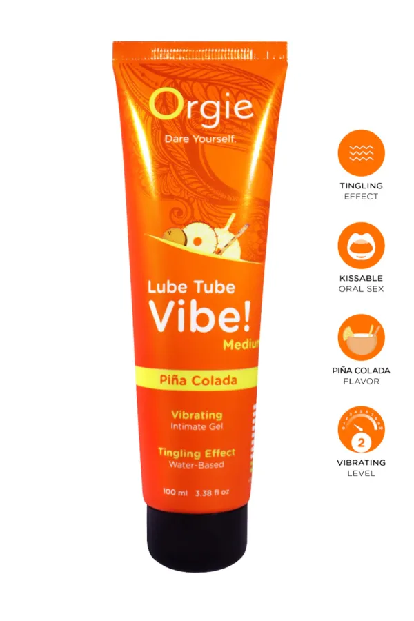 Lubrifiant Lube Tube Vibe (Medium) Pina Colada 100ml - 94edenstreet.com - sexshop en ligne