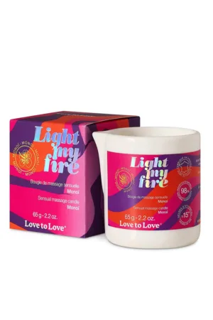 Bougie de massage Monoï – Love to Love - 94edenstreet.com - sexshop en ligne