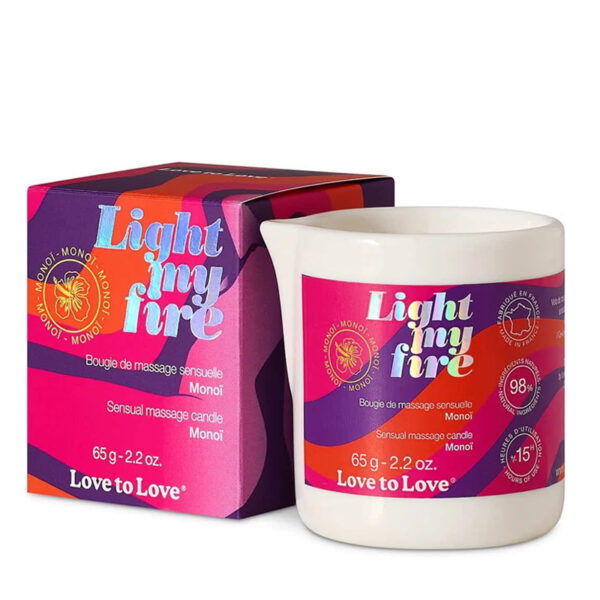 Bougie de massage Monoï – Love to Love