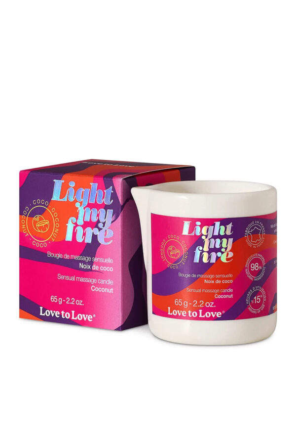 Bougie de massage Fleur de lotus – Love to Love - 94edenstreet.com - sexshop en ligne