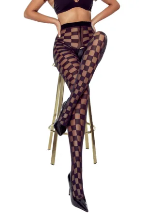 Collants ouverts TI024 20 deniers – noir - 94edenstreet.com - sexshop en ligne