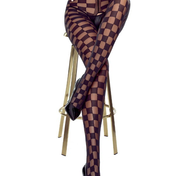 Collants ouverts TI024 20 deniers – noir