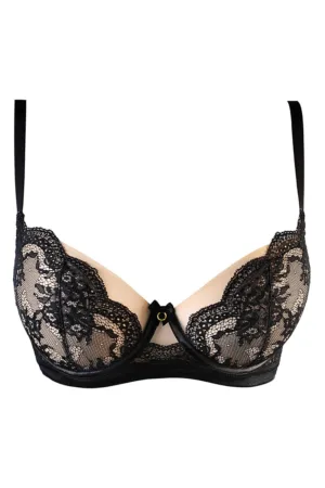 Soutien-gorge tulle et dentelle noir V-10711 – Axami - 94edenstreet.com - sexshop en ligne