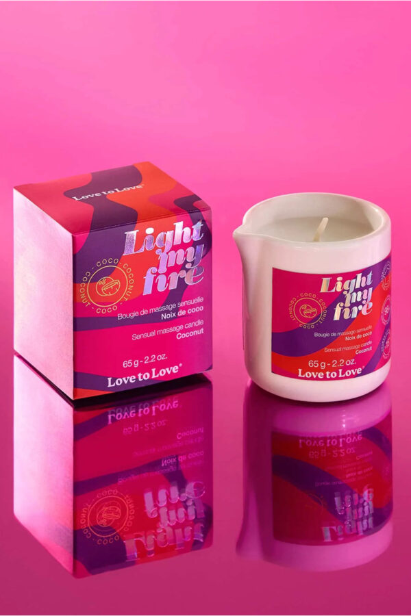 Bougie de massage Fleur de lotus – Love to Love - 94edenstreet.com - sexshop en ligne