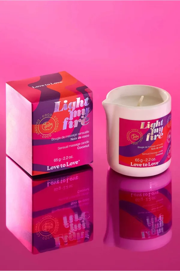 Bougie de massage Fleur de lotus – Love to Love - 94edenstreet.com - sexshop en ligne