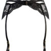 Porte-jarretelles tulle et dentelle noir V-10712 – Axami - 94edenstreet.com - sexshop en ligne