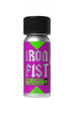 Poppers Iron Fist No Limit Butanol 24ml - 94edenstreet.com - sexshop en ligne