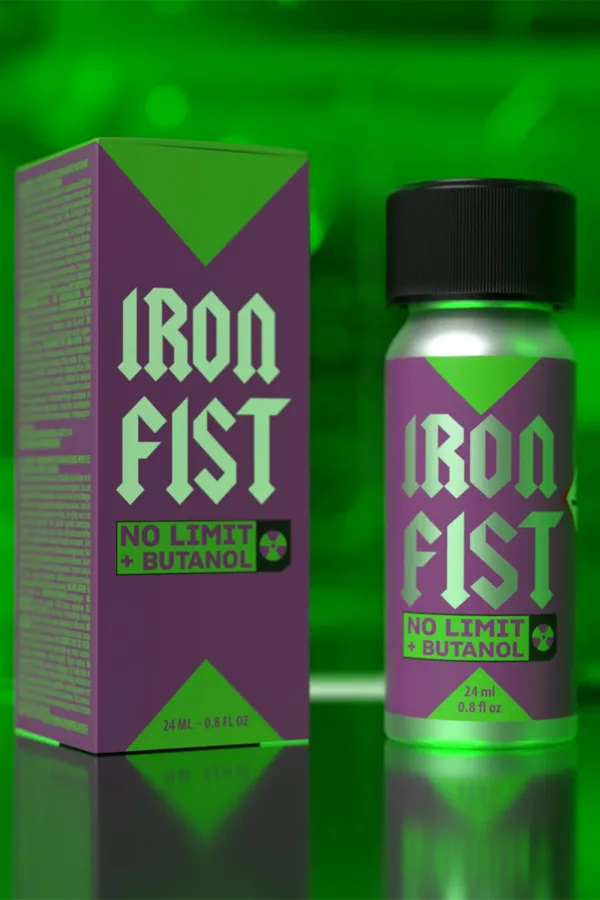 Poppers Iron Fist No Limit Butanol 24ml - 94edenstreet.com - sexshop en ligne