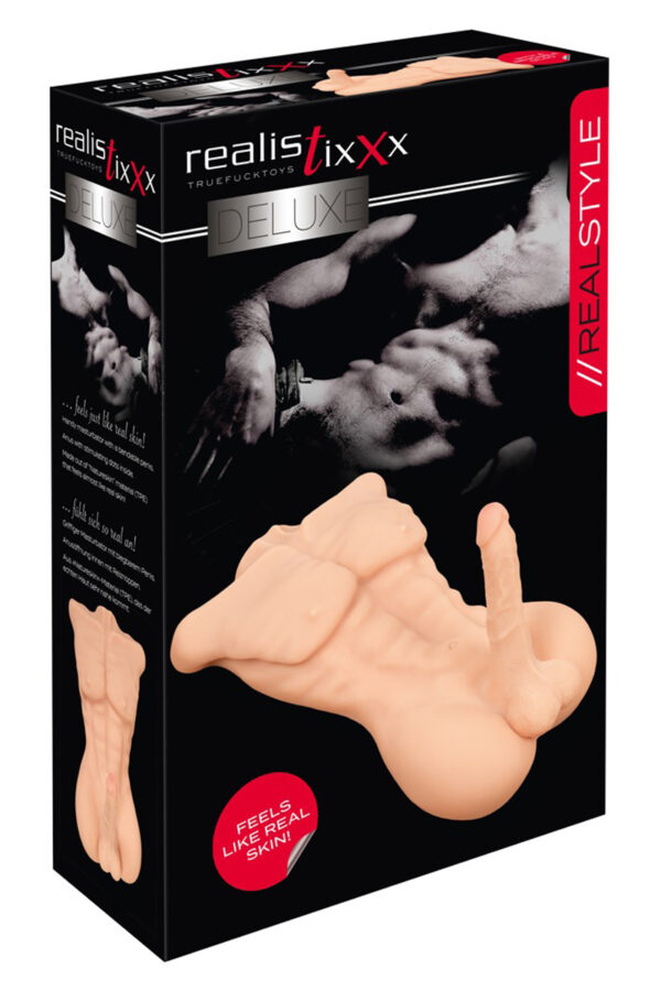 Buste homme réaliste Deluxe Man – Realistixxx - 94edenstreet.com - sexshop en ligne