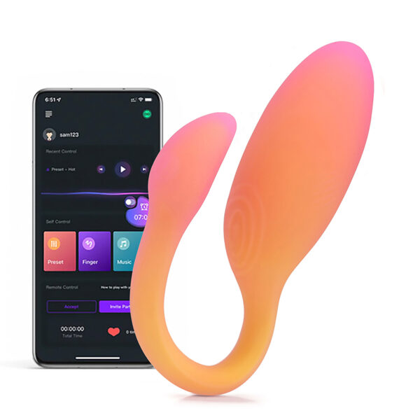 Oeuf vibrant connecté Flamingo Max orange – Magic Motion