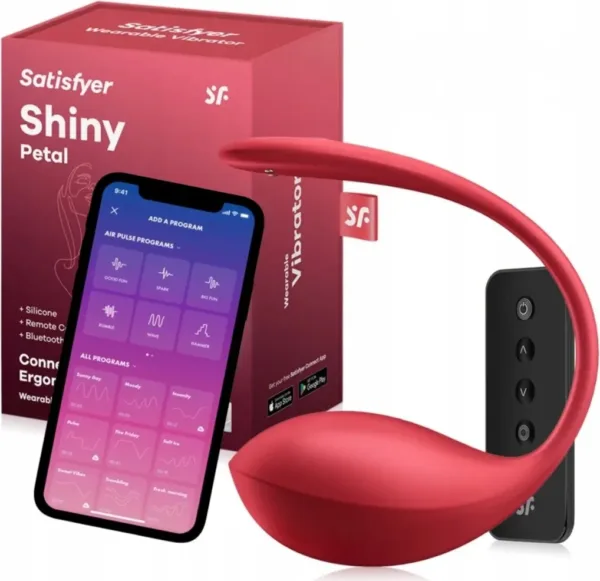 Oeuf vibrant connecté Shiny Petal red - Satisfyer