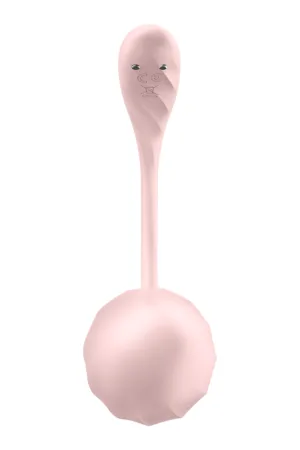 Oeuf vibrant connecté Ribbed Petal rose – Satisfyer - 94edenstreet.com - sexshop en ligne