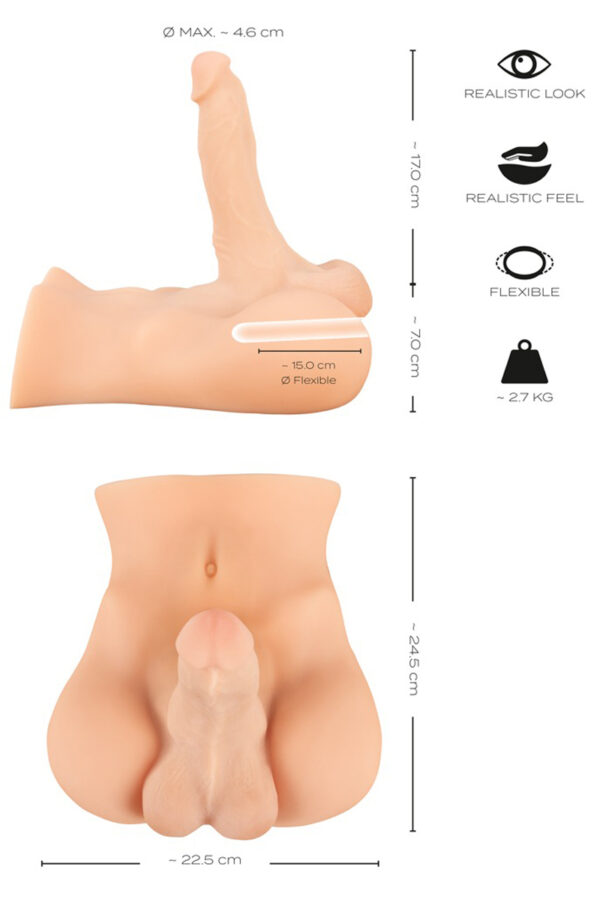 Masturbateur réaliste Deluxe Man 02 – Realistixxx - 94edenstreet.com - sexshop en ligne