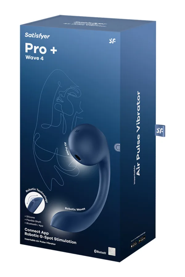 Double stimulateur Pro+ Wave 4 connecté – Satisfyer - 94edenstreet.com - sexshop en ligne