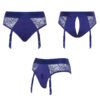 Harnais lingerie Diva (bleu) - Strap On Me – Image 4