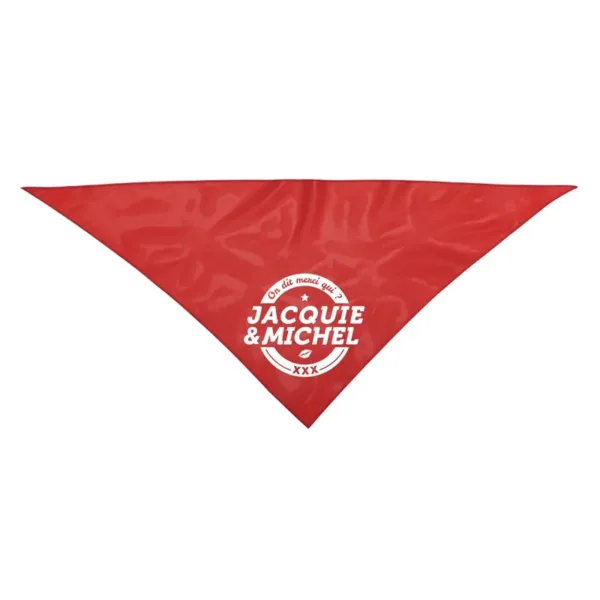 Bandana rouge Jacquie et Michel