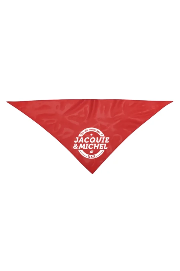 Bandana rouge Jacquie et Michel - 94edenstreet.com - sexshop en ligne