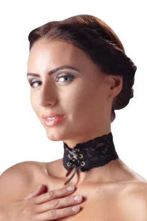 Collier en dentelle – Cotelli Accessoires - 94edenstreet.com - sexshop en ligne