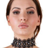 Collier brodé avec strass – Cotelli Accessoires - 94edenstreet.com - sexshop en ligne