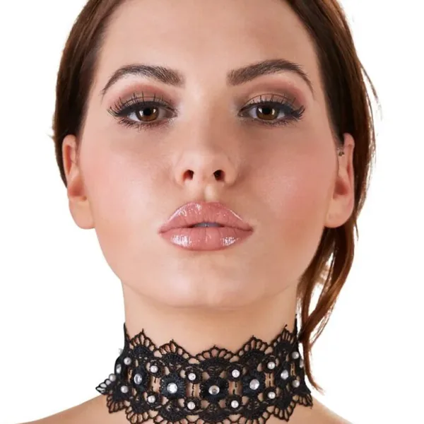 Collier brodé avec strass – Cotelli Accessoires