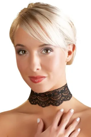 Collier sexy en dentelle – Cotelli Accessoires - 94edenstreet.com - sexshop en ligne