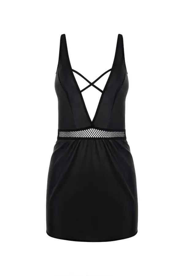 Robe Kristeen noire – Passion - 94edenstreet.com - sexshop en ligne