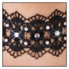 Collier brodé avec strass – Cotelli Accessoires - 94edenstreet.com - sexshop en ligne