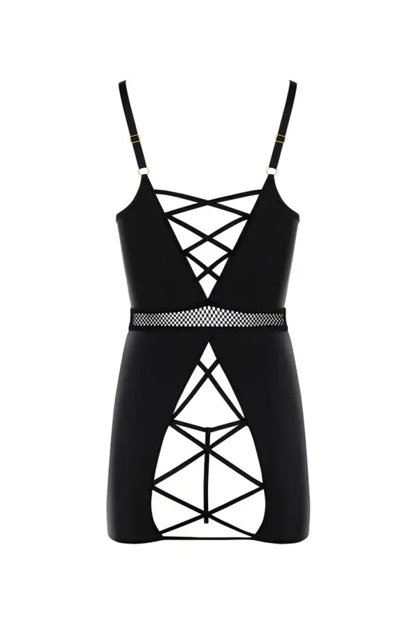 Robe Kristeen noire – Passion - 94edenstreet.com - sexshop en ligne