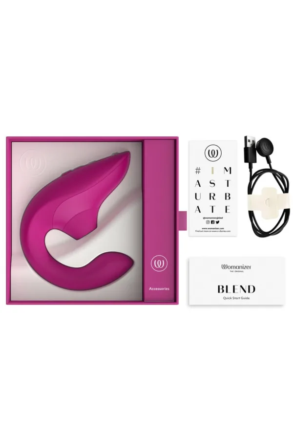 Double stimulateur Womanizer Blend Fuchsia - 94edenstreet.com - sexshop en ligne