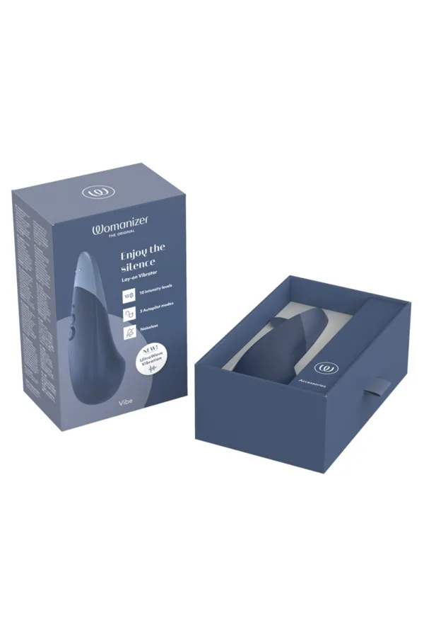 Vibromasseur Womanizer Vibe bleu - 94edenstreet.com - sexshop en ligne
