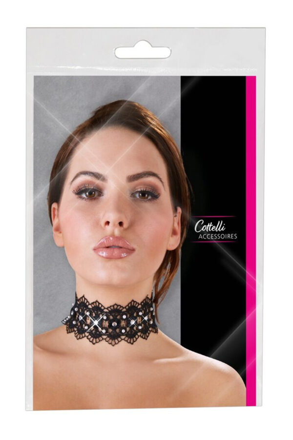 Collier brodé avec strass - Cotelli Accessoires – Image 4