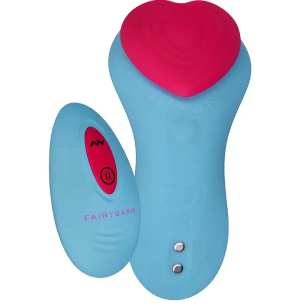 Stimulateur télécommandé de culotte HeartGem bleu – FairyGasm