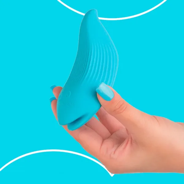Mini vibro rechargeable DelightfulWave bleu – FairyGasm