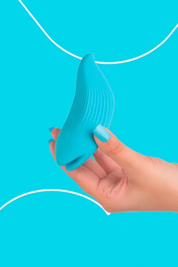 Mini vibro rechargeable DelightfulWave bleu – FairyGasm - 94edenstreet.com - sexshop en ligne