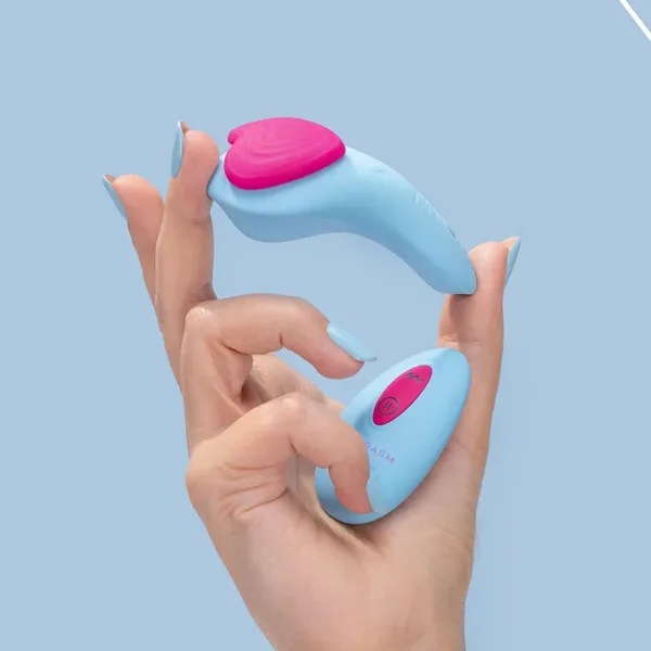 Stimulateur télécommandé de culotte HeartGem bleu – FairyGasm