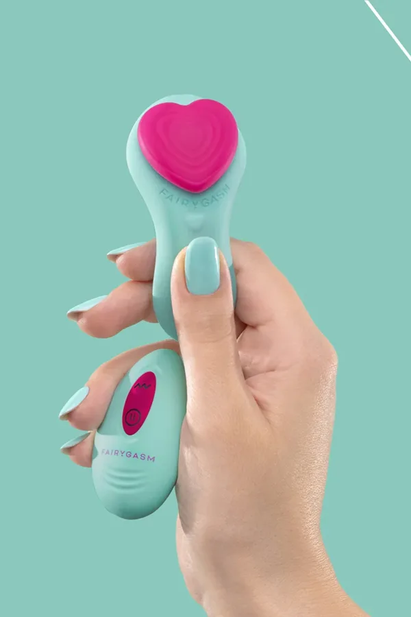 Stimulateur télécommandé de culotte HeartGem vert – FairyGasm - 94edenstreet.com - sexshop en ligne