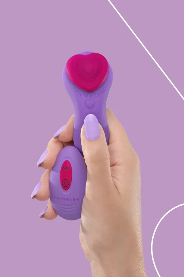 Stimulateur télécommandé de culotte HeartGem violet – FairyGasm - 94edenstreet.com - sexshop en ligne