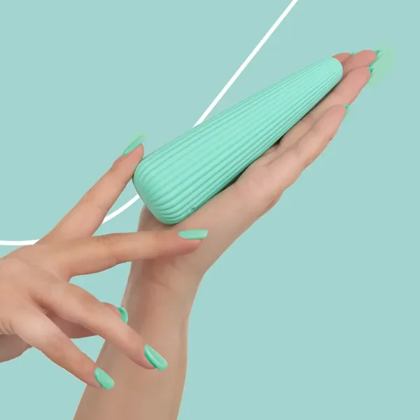 Vibro rechargeable IcyCone vert – FairyGasm
