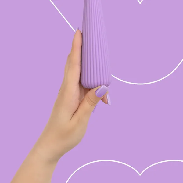 Vibro rechargeable IcyCone violet – FairyGasm