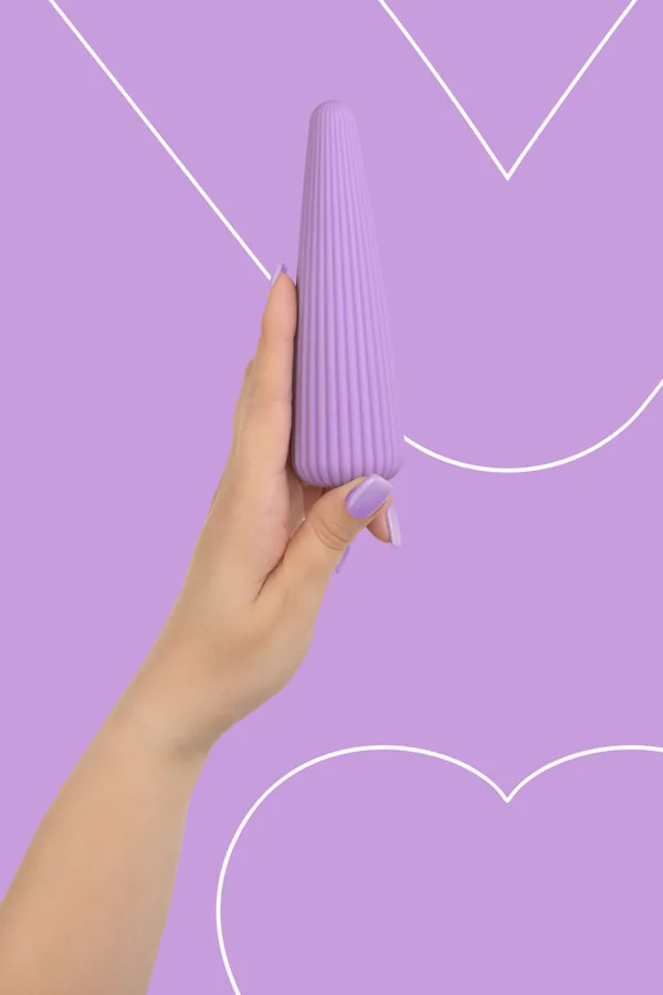Vibro rechargeable IcyCone violet – FairyGasm - 94edenstreet.com - sexshop en ligne