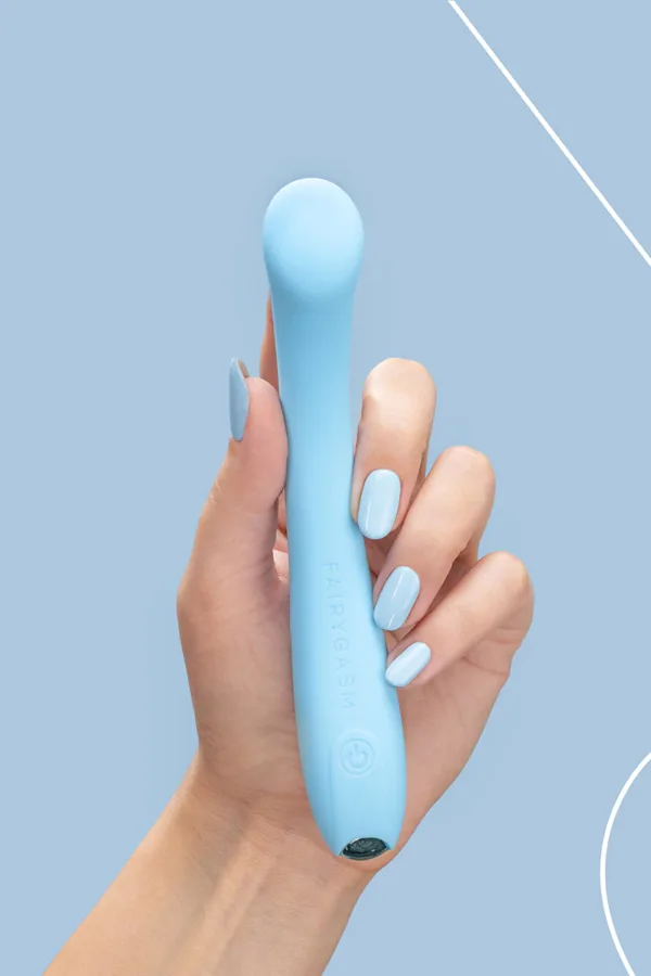 Vibro rechargeable MerryWand bleu – FairyGasm - 94edenstreet.com - sexshop en ligne
