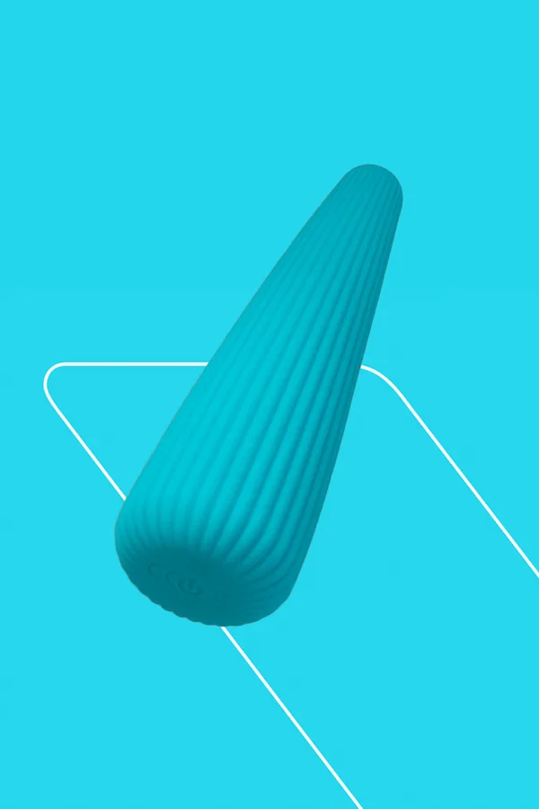 Vibro rechargeable IcyCone bleu – FairyGasm - 94edenstreet.com - sexshop en ligne