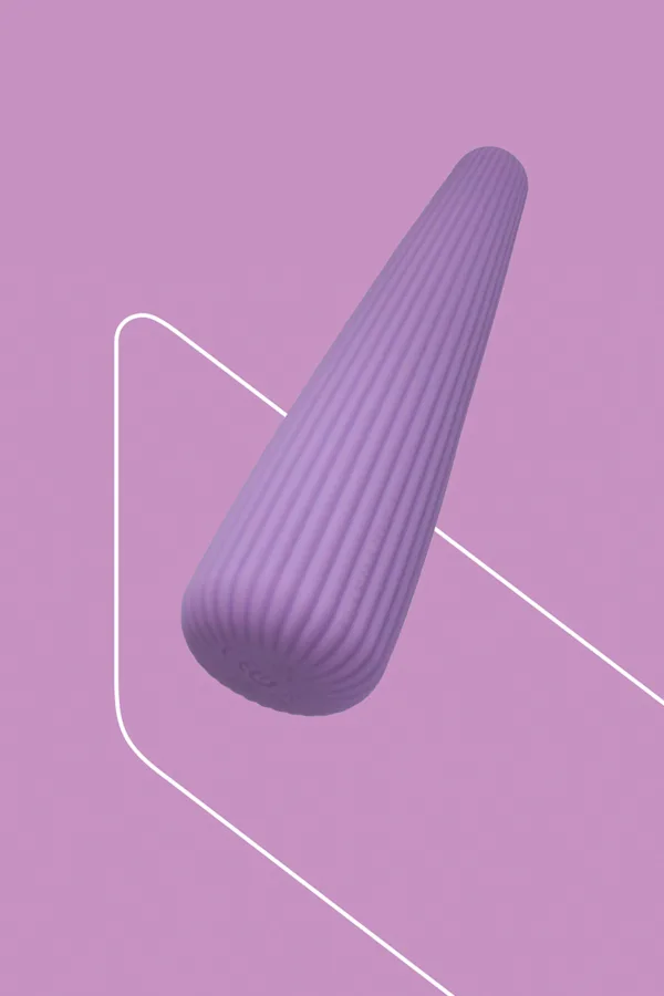 Vibro rechargeable IcyCone violet – FairyGasm - 94edenstreet.com - sexshop en ligne