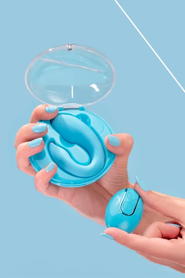 Vibro pour couples PleasureBerry bleu – FairyGasm - 94edenstreet.com - sexshop en ligne