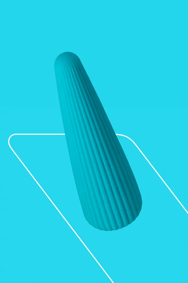 Vibro rechargeable IcyCone bleu – FairyGasm - 94edenstreet.com - sexshop en ligne