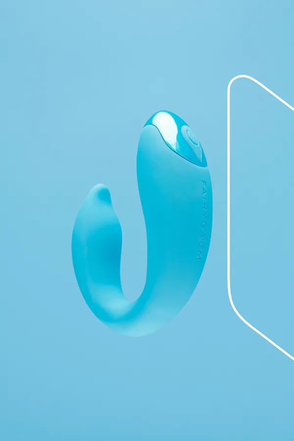Vibro pour couples PleasureBerry bleu – FairyGasm - 94edenstreet.com - sexshop en ligne