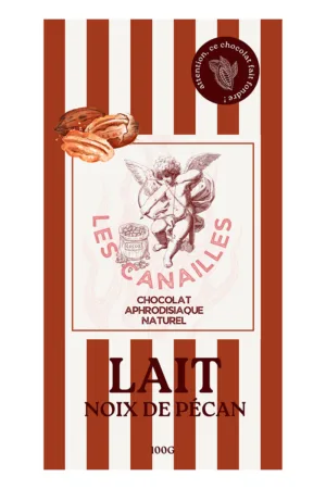 Chocolat au lait noix de pécan - Tablette 100g - Les canailles
