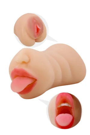 Masturbateur réaliste Sarah bouche et vagin