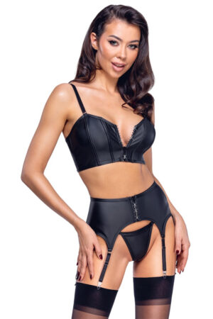 Ensemble lingerie 3 pièces avec porte-jarretelles - Cottelli PARTY