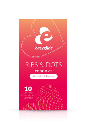 10 préservatifs Ribs and Dots - EasyGlide